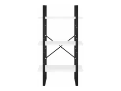 Online Helloshop26 Prateleira de armazenamento 60 x 30 x 105 cm em aglomerado 02_0000625 Branco