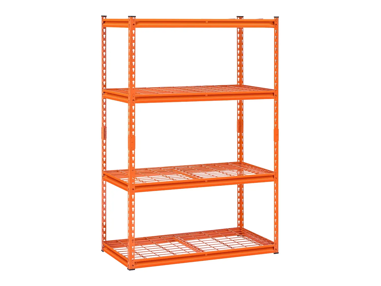 Best Prateleira de armazenamento SucceBuy, Prateleira de Garagem Ajustável de 4 Níveis, Robusto 1089kg Cor de laranja