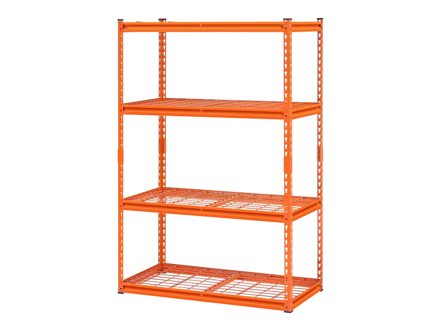 Best Prateleira de armazenamento SucceBuy, Prateleira de Garagem Ajustável de 4 Níveis, Robusto 1089kg Cor de laranja