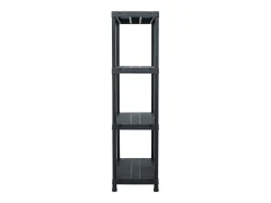 Prateleira*Mobikasa Prateleira de armazenamento 100 kg 60 x 30 x 138 cm plástico 02_0000634 Preto