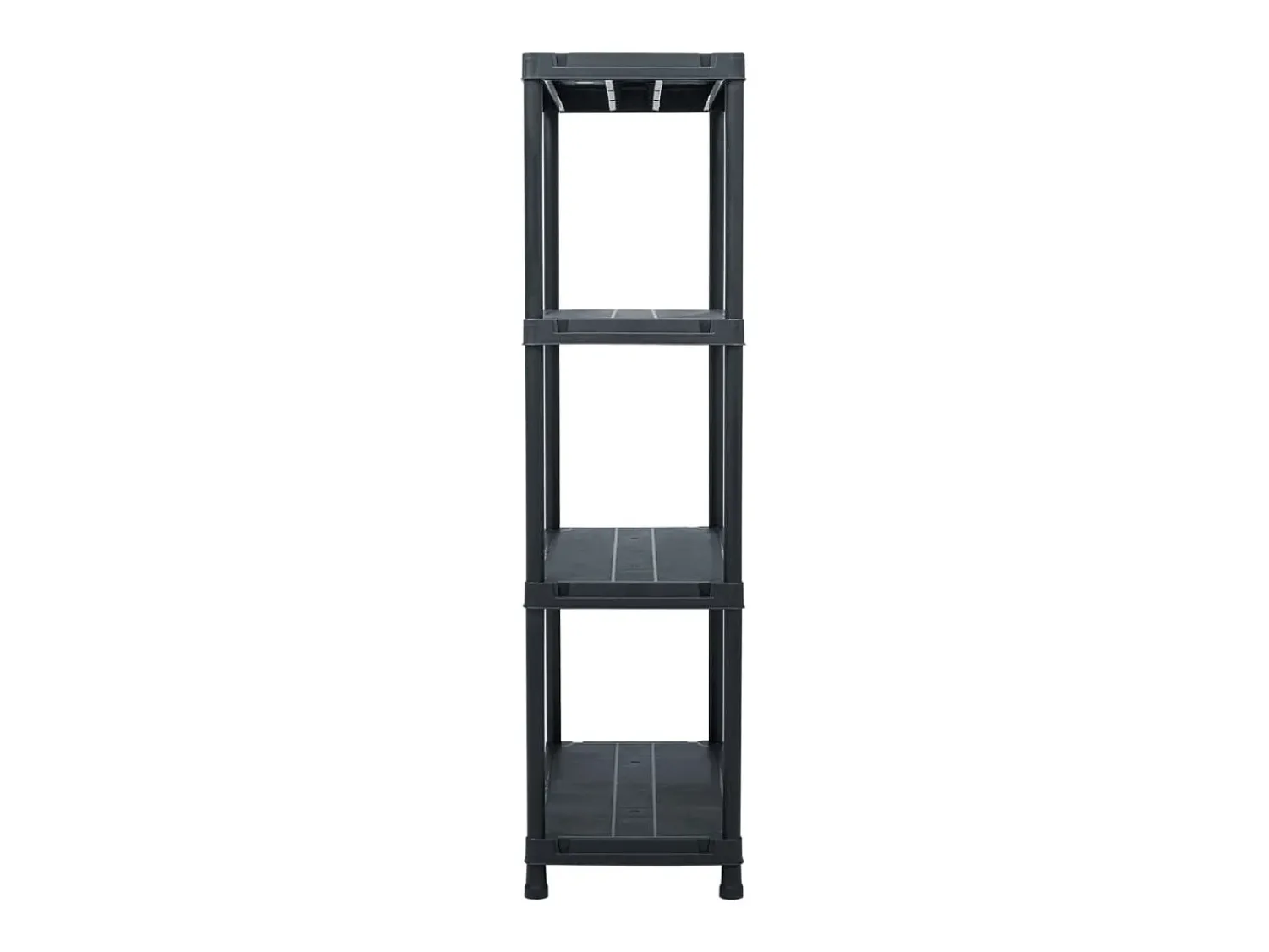 Prateleira*Mobikasa Prateleira de armazenamento 100 kg 60 x 30 x 138 cm plástico 02_0000634 Preto