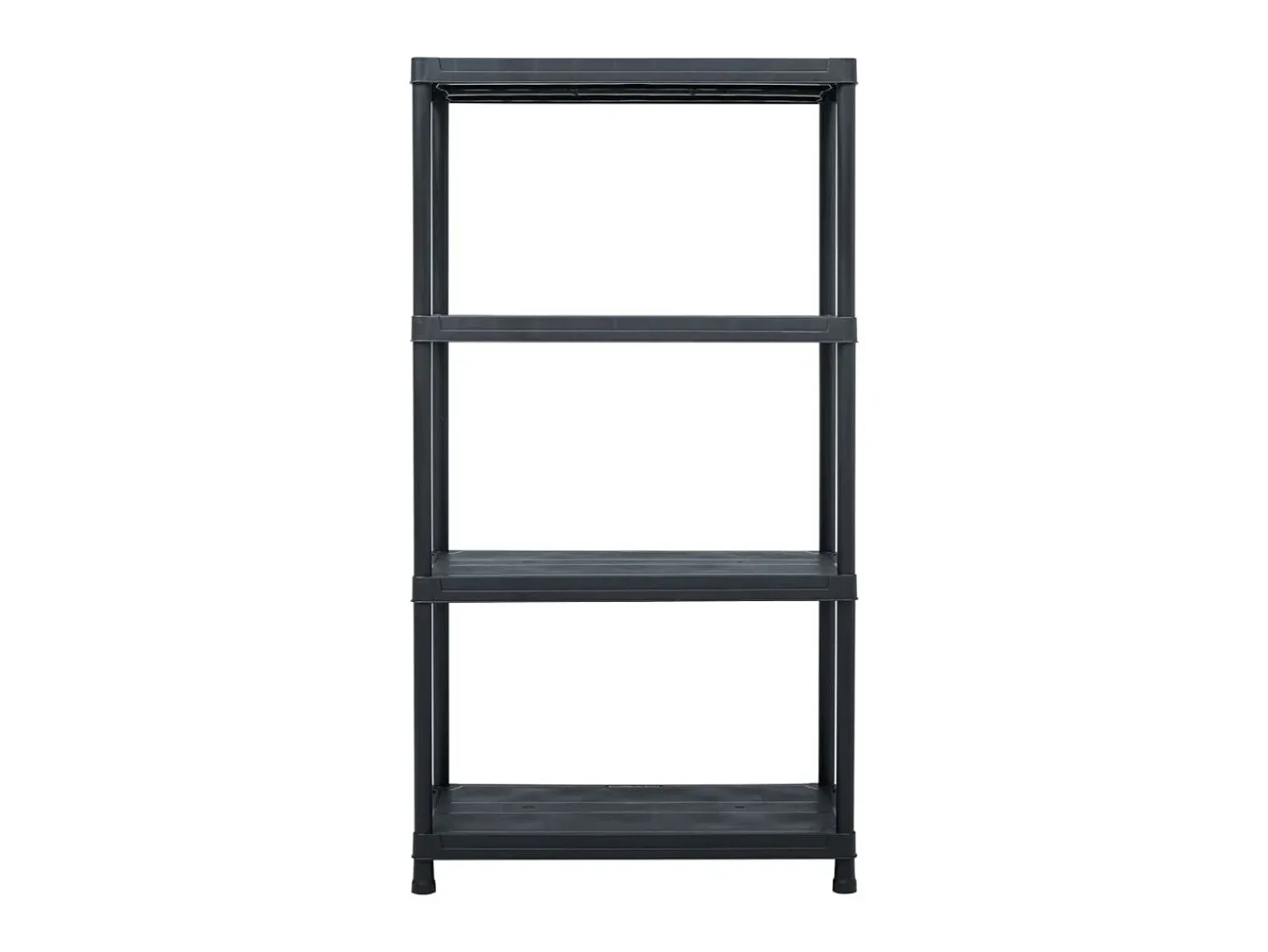 Prateleira*Mobikasa Prateleira de armazenamento 100 kg 60 x 30 x 138 cm plástico 02_0000634 Preto