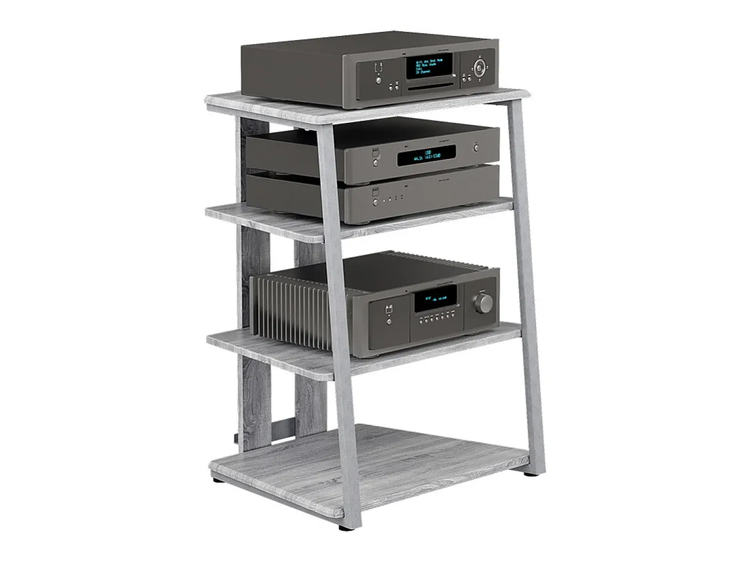 New Vicco Prateleira de armazenamento cinza 61x53x78 tonar Cinzento