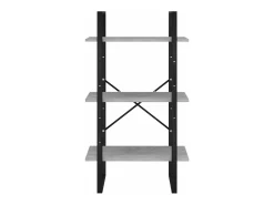 Discount Helloshop26 Prateleira de armazenamento 60 x 30 x 105 cm em aglomerado cinza 02_0000631 Cinzento