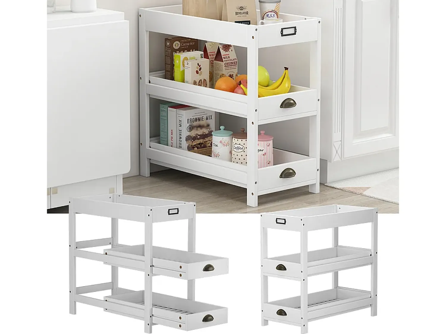 Vicco Prateleira de arrumação 33x66x66 legum^ Prateleira