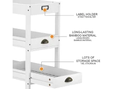 Vicco Prateleira de arrumação 33x66x66 legum^ Prateleira