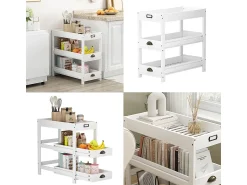 Vicco Prateleira de arrumação 33x66x66 legum^ Prateleira