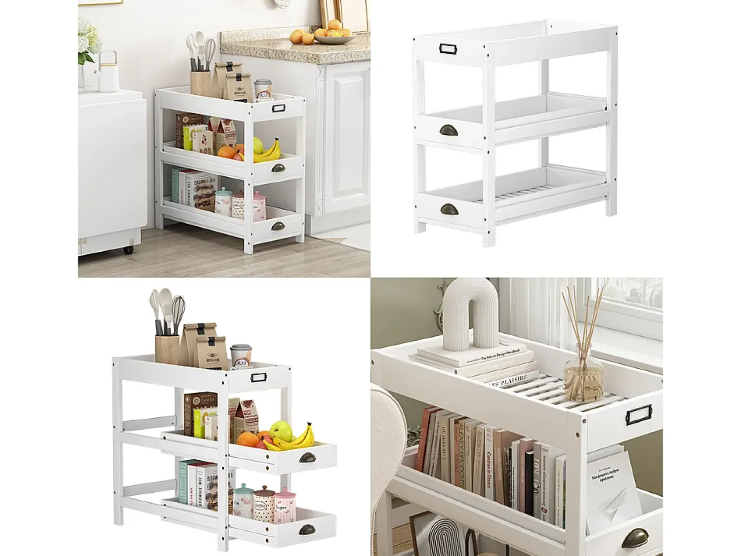Vicco Prateleira de arrumação 33x66x66 legum^ Prateleira
