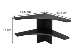 Vicco Prateleira de canto antracite 43.5x43.5x37 roman^ Prateleira