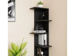 Prateleira|Vicco Prateleira de canto antracite 37x37x140.1 tera Cinza antracite