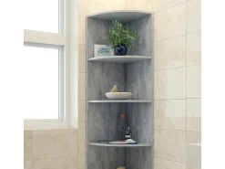 Sale Vicco Prateleira de canto betão 40x40x180 ecki Cinzento claro