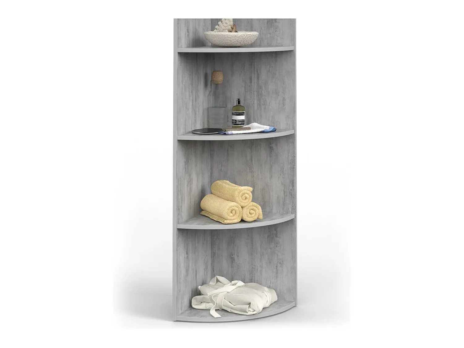 Sale Vicco Prateleira de canto betão 40x40x180 ecki Cinzento claro
