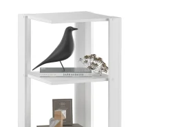 Outlet Vicco Prateleira de canto 45x45x180 amina Branco