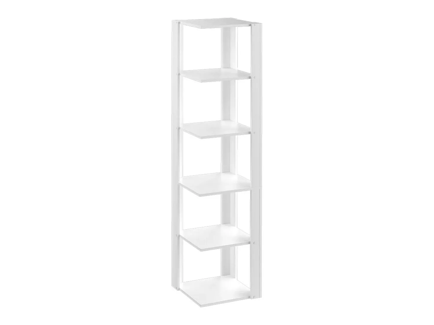 Outlet Vicco Prateleira de canto 45x45x180 amina Branco
