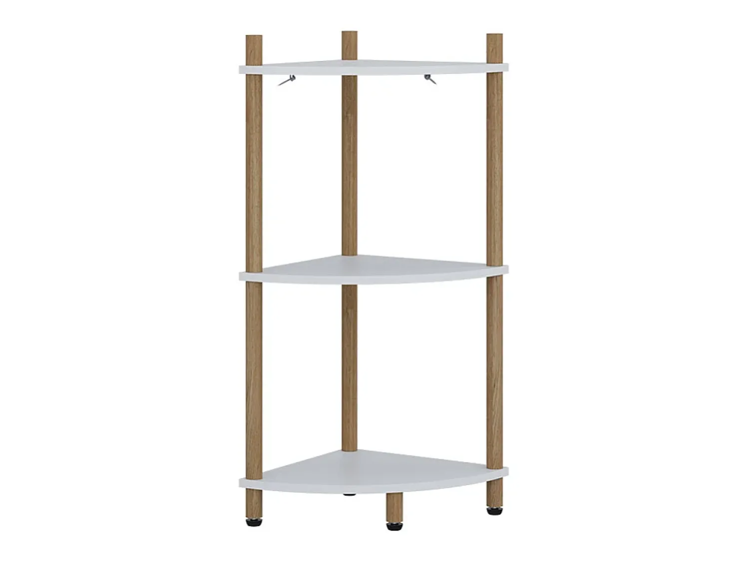 Vicco Prateleira de canto /pinheiro 29x29x72 bivio^ Prateleira