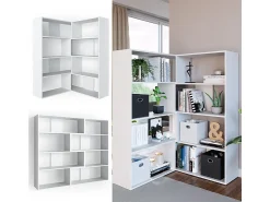 Prateleira*Vicco Prateleira de canto 170x29.6x142.4 laine Branco