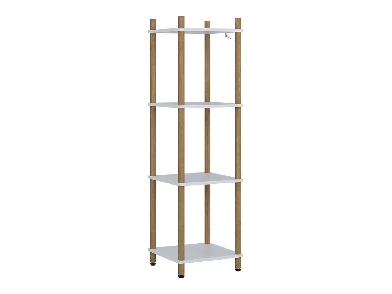 New Vicco Prateleira de canto /pinheiro 30x30x102.5 bivio Branco