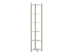 Prateleira|Vicco Prateleira de canto /pinheiro 29x29x163.5 bivio Branco