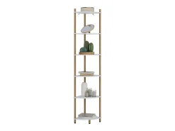 Prateleira|Vicco Prateleira de canto /pinheiro 29x29x163.5 bivio Branco