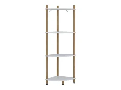 Prateleira*Vicco Prateleira de canto /pinheiro 29x29x102.5 bivio Branco
