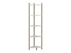 Prateleira|Vicco Prateleira de canto /pinheiro 29x29x133 bivio Branco