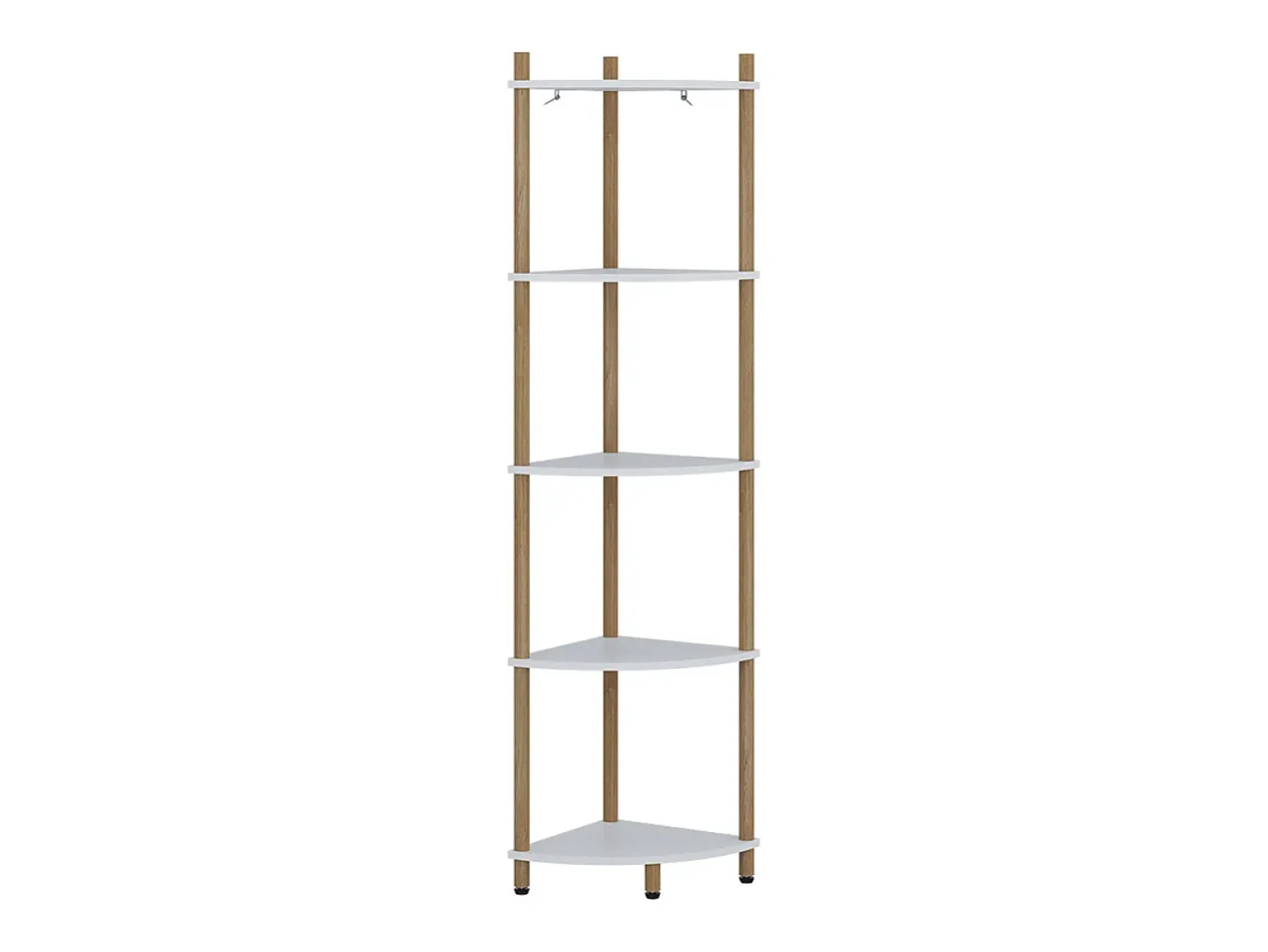Prateleira|Vicco Prateleira de canto /pinheiro 29x29x133 bivio Branco