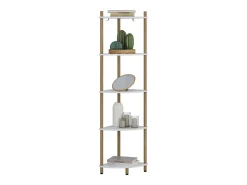 Prateleira|Vicco Prateleira de canto /pinheiro 29x29x133 bivio Branco