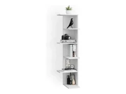 Discount Vicco Prateleira de canto 37x37x140.1 tera Branco