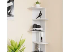Discount Vicco Prateleira de canto 37x37x140.1 tera Branco