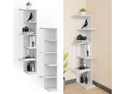Discount Vicco Prateleira de canto 37x37x140.1 tera Branco