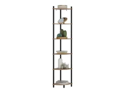 Vicco Prateleira de canto carvalho goldkraft/antracite 29x29x163.5 bivio^ Prateleira