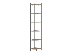 Vicco Prateleira de canto carvalho goldkraft/antracite 29x29x163.5 bivio^ Prateleira