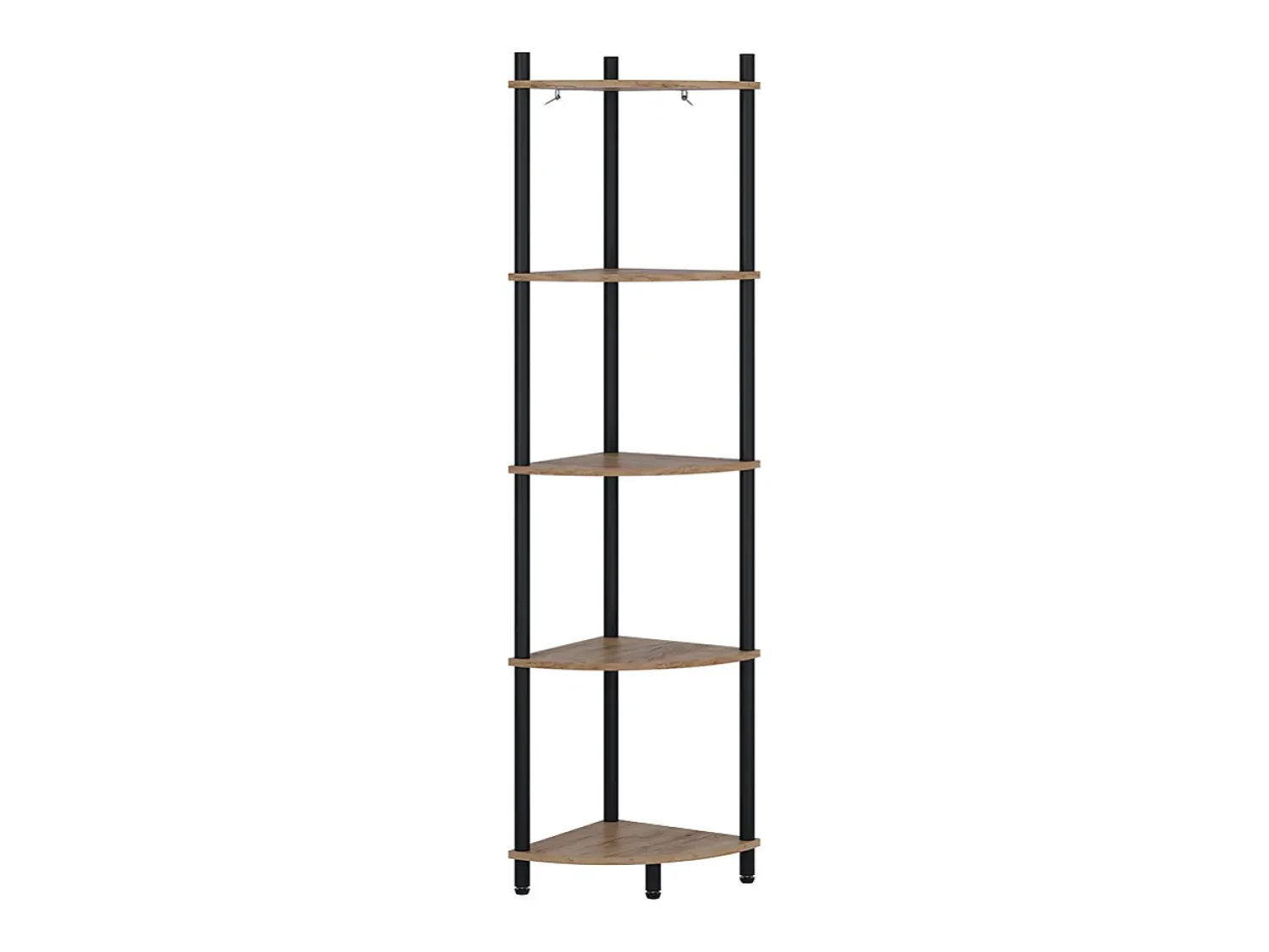 Prateleira|Vicco Prateleira de canto carvalho goldkraft/antracite 29x29x133 bivio Natural escuro
