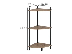 Online Vicco Prateleira de canto carvalho goldkraft/antracite 29x29x72 bivio Natural escuro