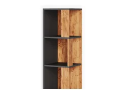 Vicco Prateleira de canto carvalho goldkraft 33.3x33.3x162.2 lio^ Prateleira
