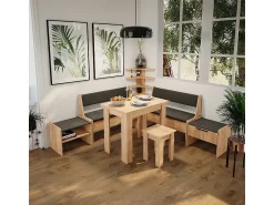 Prateleira|Vicco Prateleira de canto carvalho de areia 43.5x43.5x37 roman Natural claro