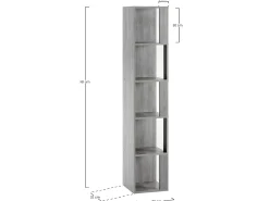 VS Venta-stock Prateleira de canto Fiyi 5 espaços em^ Prateleira