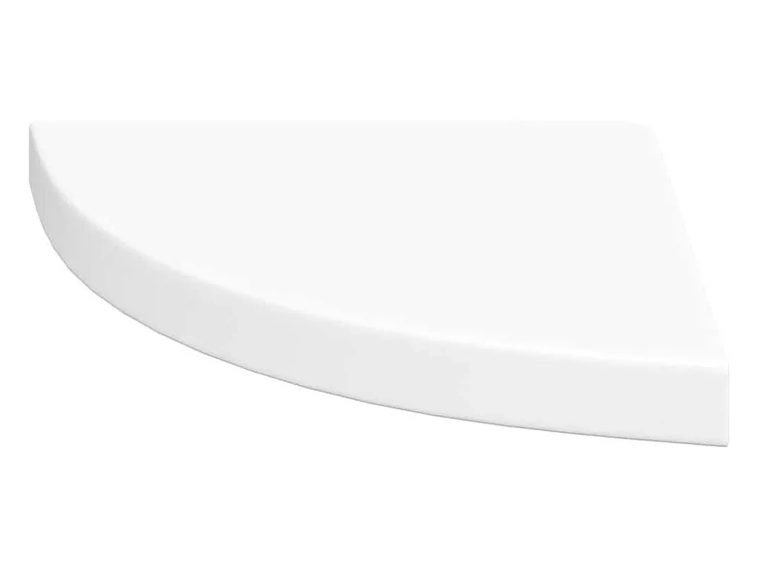 Prateleira|vidaxl Prateleira de canto flutuante branca 35x35x3,8 cm MDF Branco