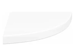 Prateleira|vidaxl Prateleira de canto flutuante branca 35x35x3,8 cm MDF Branco