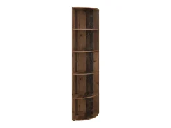 Prateleira*Vicco Prateleira de canto madeira antiga 40x40x180 ecki Castanho