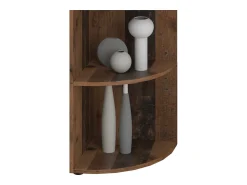 Prateleira*Vicco Prateleira de canto madeira antiga 40x40x180 ecki Castanho