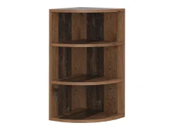 Prateleira*Vicco Prateleira de canto madeira antiga 30x30x60 ecki Castanho