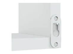 Prateleira*vidaxl Prateleira de canto p/ parede 40x40x50 cm deriv. madeira Branco