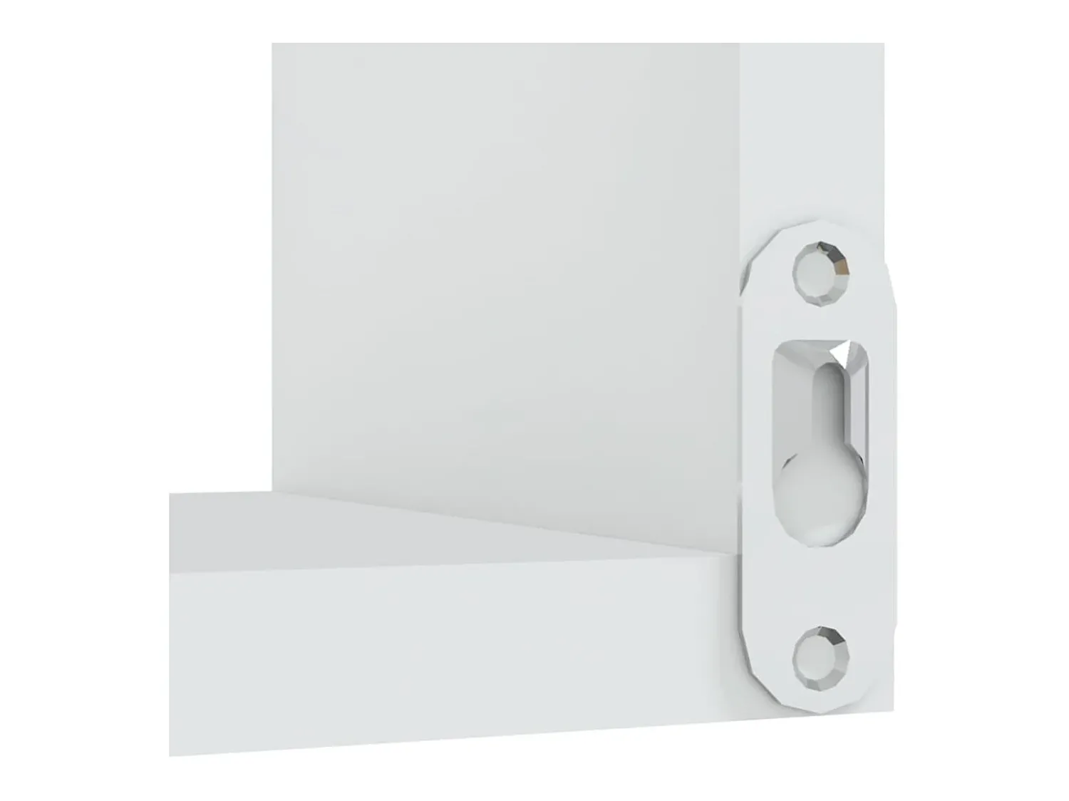 Prateleira*vidaxl Prateleira de canto p/ parede 40x40x50 cm deriv. madeira Branco