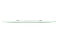 Prateleira|Helloshop26 Prateleira de canto para armário com suportes cromados e vidro branco 25 x 25 cm 2702223/2 Transparente