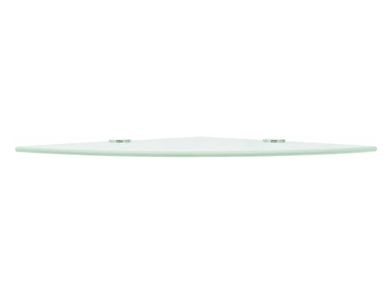 Prateleira|Helloshop26 Prateleira de canto para armário com suportes cromados e vidro branco 25 x 25 cm 2702223/2 Transparente