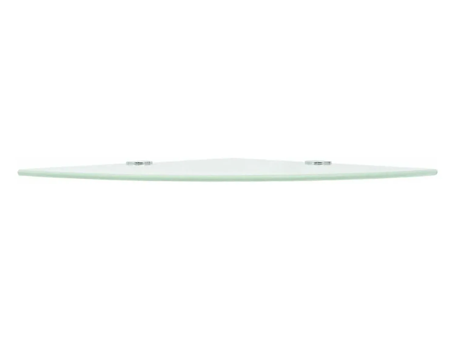 Prateleira|Mobikasa Prateleira de canto para armário com suportes cromados e vidro branco 35 x 35 cm 2702224/2 Transparente