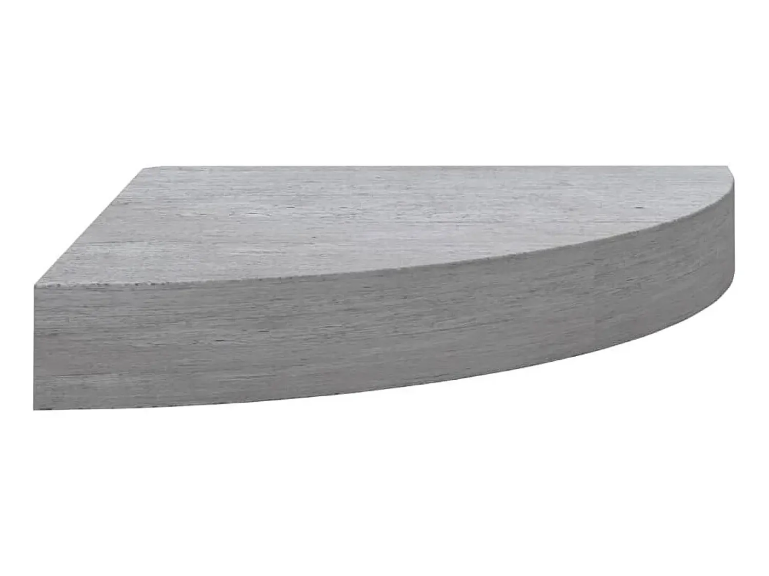 Prateleira* Prateleira de canto parede 35x35x3,8 cm MDF cimento PT696540 Cinzento