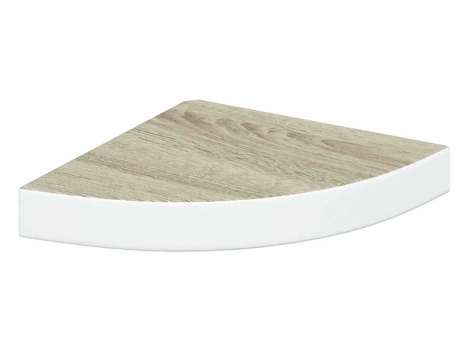 Prateleira*vidaxl Prateleira de canto parede 25x25x3,8 cm MDF cor carvalho/branco Castanho