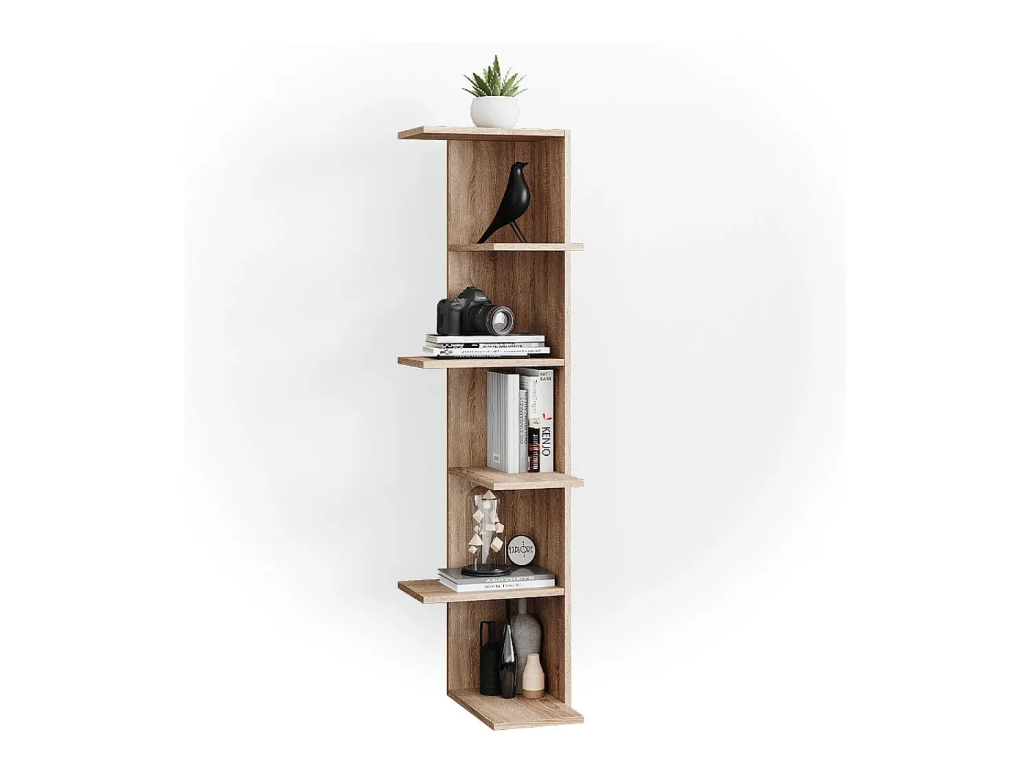 Prateleira|Vicco Prateleira de canto sonoma 37x37x140.1 tera Natural claro